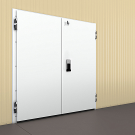 Низкотемпературные распашные двустворчатые двери (РДД)